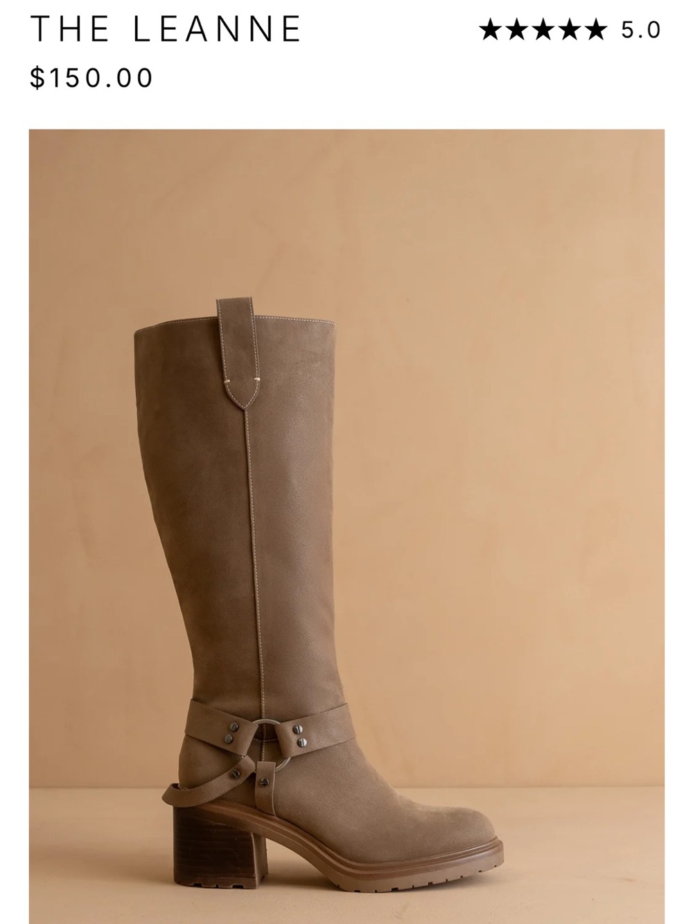 Oasis Society The Leanne Tall Harness Heeled Boots in Tan